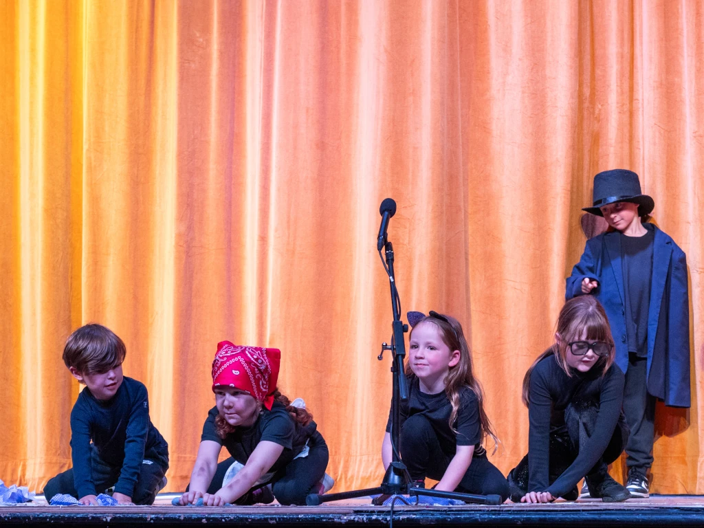 Children enjoying a live performancein Whalley